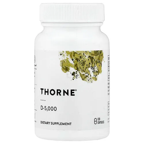 Thorne, D5000, 120 cápsulas (125 mcg por cápsula)