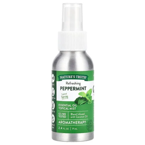 Nature's Truth, Aceite esencial, Bruma tópica, Menta refrescante, 71 ml (2,4 oz. Líq.)