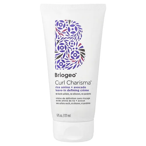 Briogeo, Curl Charisma™, Crema definidora sin enjuague con aminoácidos de arroz y aguacate, 177 ml (6 oz. líq.)