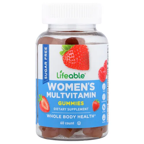 Lifeable, Gomitas multivitamínicas para mujeres, Baya, 60 gomitas