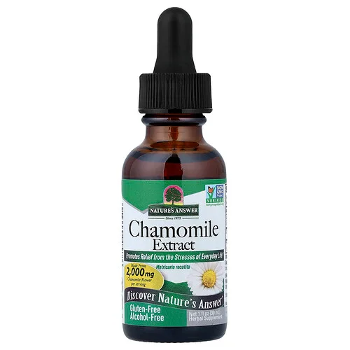 Nature's Answer, Extracto de manzanilla, Sin alcohol, 30 ml (1 oz. líq.)