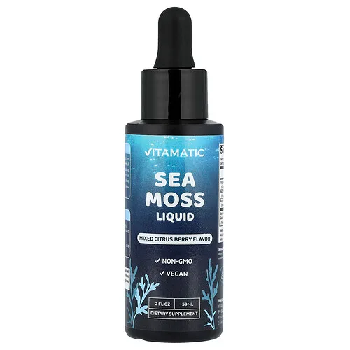 Vitamatic, Musgo marino líquido, Bayas cítricas y mixtas, 59 ml (2 oz. líq.)