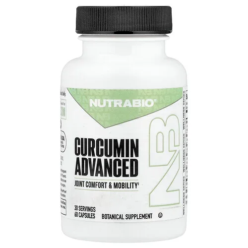 NutraBio, Curcumin Advanced, 60 cápsulas