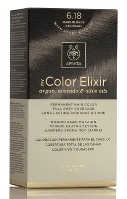 APIVITA Tinte 6.18 Rubio Oscuro Ceniza Perlado My Color Elixir