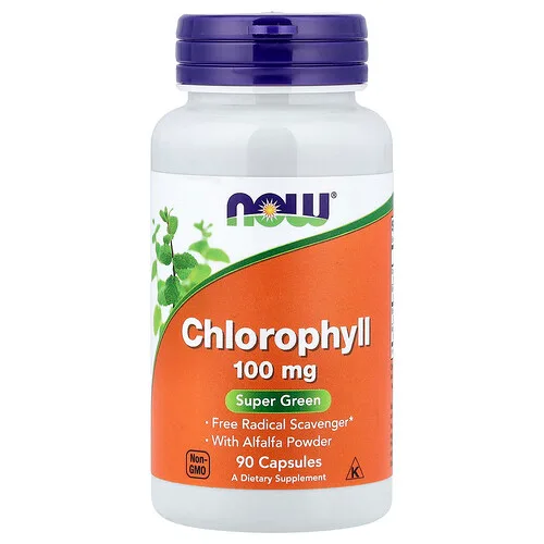 NOW Foods, Clorofila, 90 cápsulas