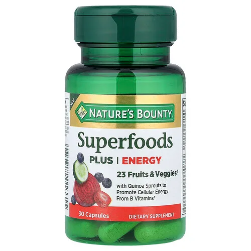 Nature's Bounty, Superalimentos más energéticos, 30 cápsulas