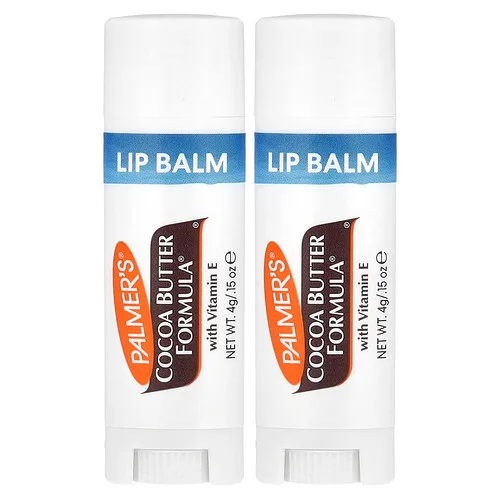 Palmer's, Cocoa Butter Formula® con vitamina E, Bálsamo labial suavizante y alisante, paquete de 2.4 g (0.15 oz) c/u