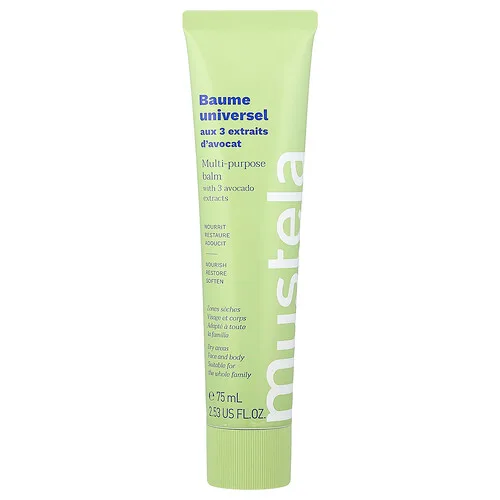 Mustela, Bálsamo multiusos con 3 extractos de aguacate, 75 ml (2,53 oz. líq.)