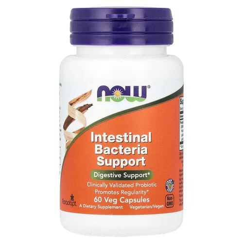 NOW Foods, Refuerzo contra las bacterias intestinales, 60 cápsulas vegetales