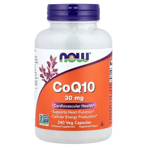NOW Foods, CoQ10, 30 mg, 240 cápsulas vegetales