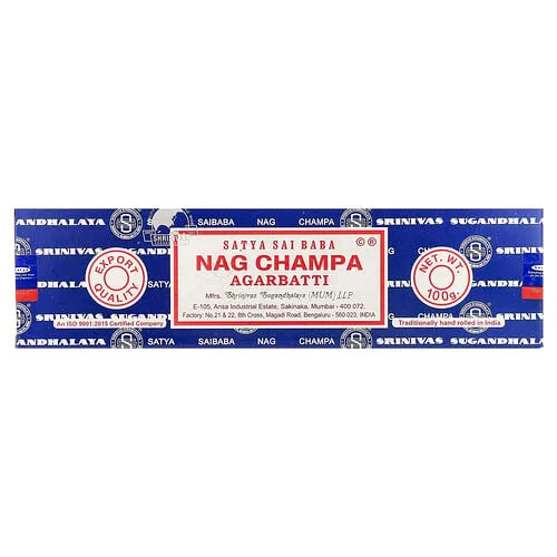 Sai Baba, Satya, Nag Champa, Incienso Agarbatti, 100 g