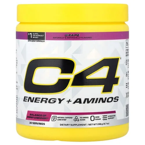C4 / Cellucor, C4® Energy más aminoácidos, Uva, 246 g (8,7 oz)