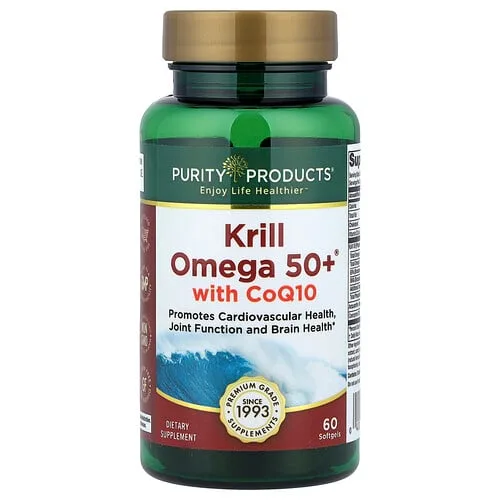 Purity Products, Omega 50+® de kril con CoQ10, 60 cápsulas blandas