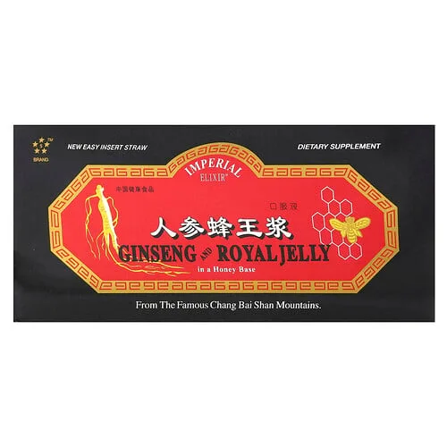 Imperial Elixir, Ginseng y jalea real, 30 frascos, 10 ml (0,34 oz. líq.) cada uno