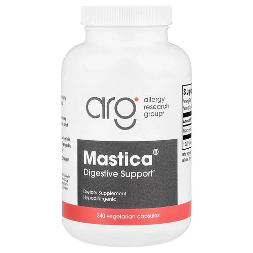 Allergy Research Group, Mastica®, Auténtica lentisco de Quíos, 240 cápsulas vegetales (0,5 g por cápsula)
