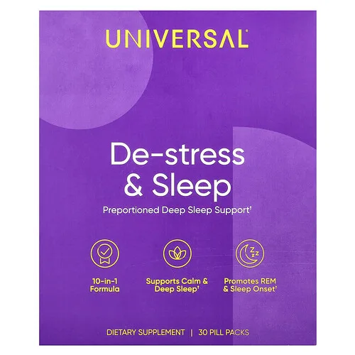 Universal U, Desestrés y sueño, 30 paquetes de pastillas