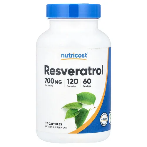 Nutricost, Resveratrol, 120 cápsulas (350 mg por cápsula)