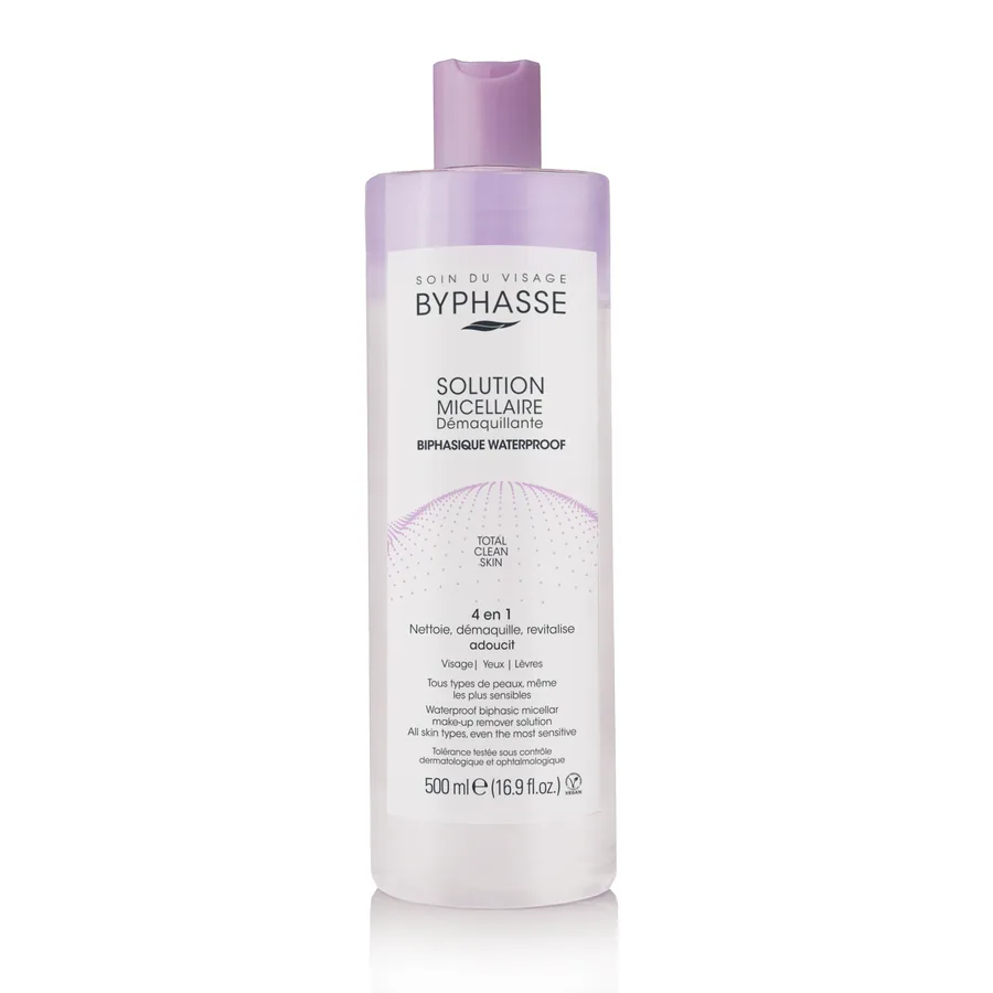 Solución Micelar Desmaquillante Waterproof 500 ml