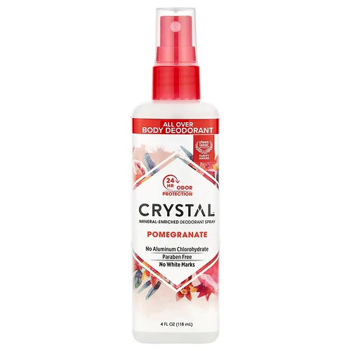 CRYSTAL, Desodorante mineral en spray, Granada, 118 ml (4 oz. Líq.)