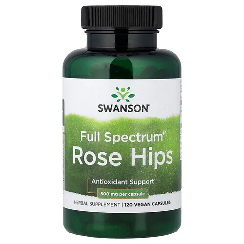 Swanson Vitamins, Full Spectrum®, Rosa mosqueta, 500 mg, 120 cápsulas veganas