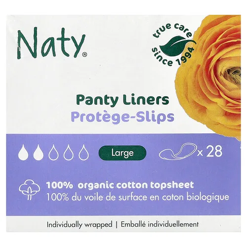 Naty, Protectores diarios, Grande, 28 protectores