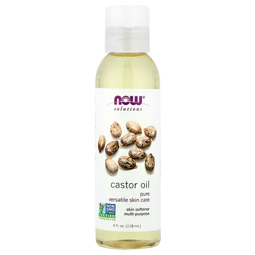 NOW Foods, Soluciones, aceite de castor, 4 onzas fluidas (118 ml)