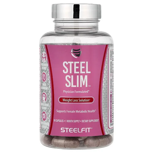 SteelFit, Steel Slim™, Solución para la pérdida de peso, 90 cápsulas