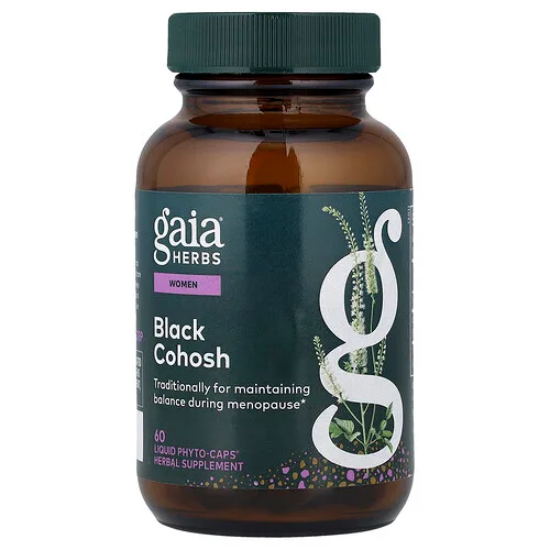 Gaia Herbs, Mujeres, Cimífuga, 60 cápsulas Phyto-Caps® líquidas (400 mg por cápsula)