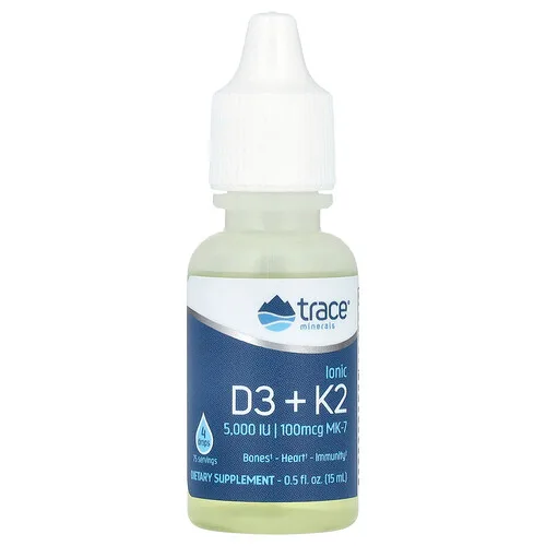 Trace, Vitaminas D3 y K2 de Ionic, 15 ml (0,5 oz. líq.)