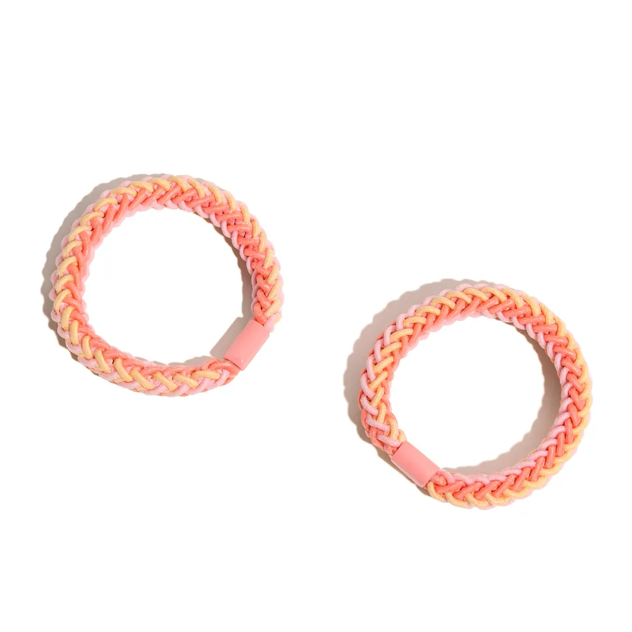 Set 2 Gomas de Pelo Trenzadas