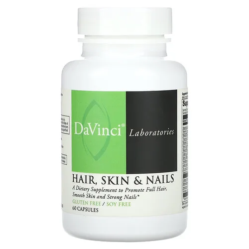 DaVinci Laboratories, Cabello, piel y uñas, 60 cápsulas