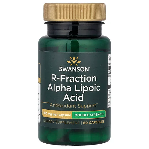 Swanson Vitamins, Ácido alfa-lipoico R-Fraction, 100 mg, 60 cápsulas