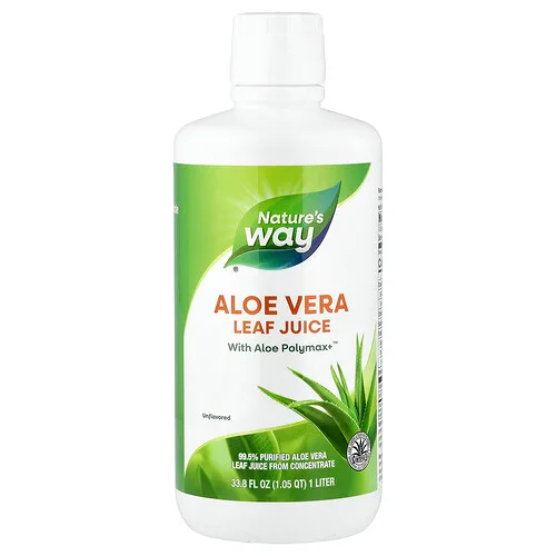 Nature's Way, Zumo de hoja de aloe vera, Sin sabor, 1 l (33,8 oz. líq.)