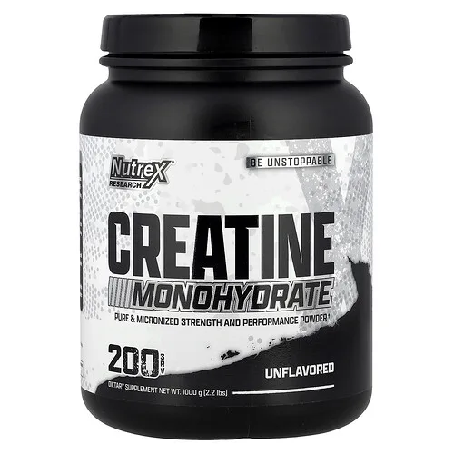 Nutrex Research, Monohidrato de creatina, Sin sabor, 1000 g (2,2 lb)
