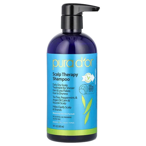 Pura D'or, Champú para el tratamiento del cuero cabelludo, Todo tipo de cabello, 473 ml (16 oz. líq.)