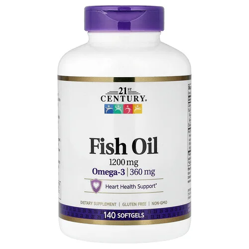 21st Century, Aceite de pescado, 1200 mg, 140 cápsulas blandas