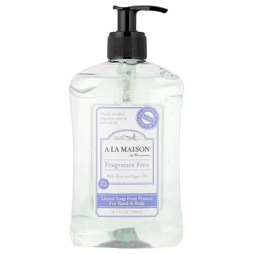A La Maison de Provence, Jabón líquido, Para las manos y el cuerpo, Sin fragancia, 500 ml (16,9 oz. líq.)