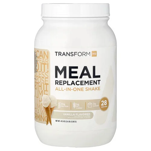 TransformHQ, Sustituto de una comida, Batido todo en uno, Vainilla, 1162 g (2,6 lb 41,5)