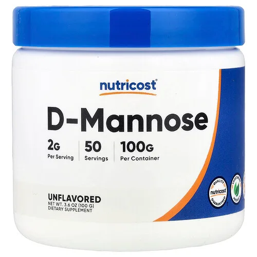 Nutricost, D-manosa, Sin sabor, 100 g (3,6 oz)