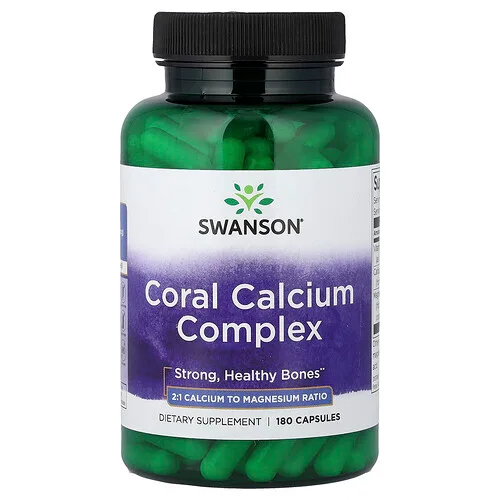 Swanson Vitamins, Complejo de calcio de coral, 180 cápsulas