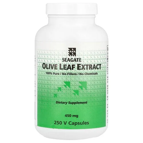 Seagate, Extracto de hoja de olivo, 450 mg, cápsulas de 250 V