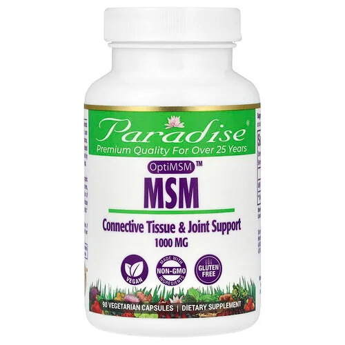 Paradise Herbs, MSM, 1000 mg, 90 cápsulas vegetales