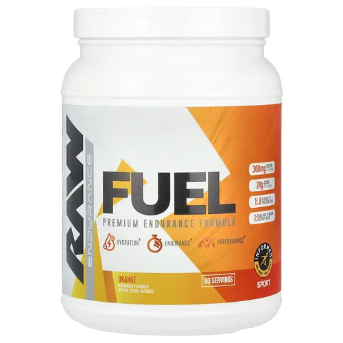 Raw Nutrition, Fuel, Fórmula de resistencia prémium, Naranja, 1620 g (57,28 oz)