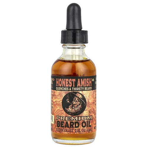 Honest Amish, Aceite prémium para la barba, 60 ml (2 oz. líq.)