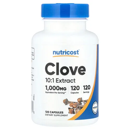 Nutricost, Clavo, 1000 mg, 120 cápsulas