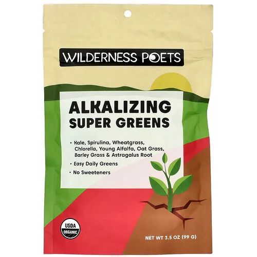 Wilderness Poets, Superverduras alcalinizantes, 99 g (3,5 oz)