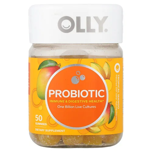 OLLY, Gomitas probióticas, Mango tropical, 50 gomitas