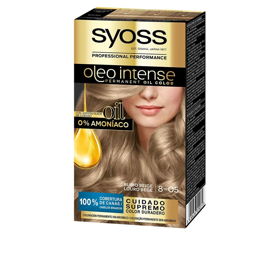 Syoss Oleo Intense Tinte Sin Amoniaco 8.05 Rubio Beige 1 ud