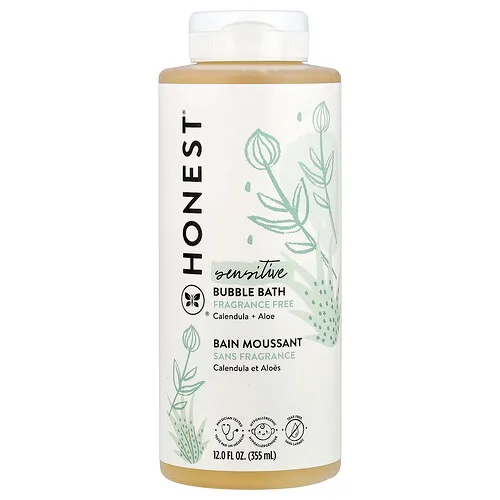 The Honest Company, Sensitive, Baño de burbujas, Sin fragancia, 355 ml (12 oz. líq.)
