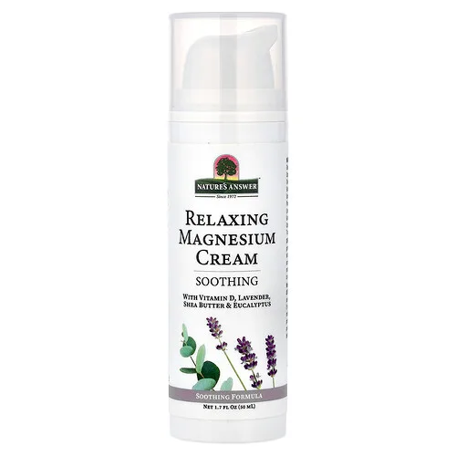 Nature's Answer, Crema relajante con magnesio, 50 ml (1,7 oz. líq.)